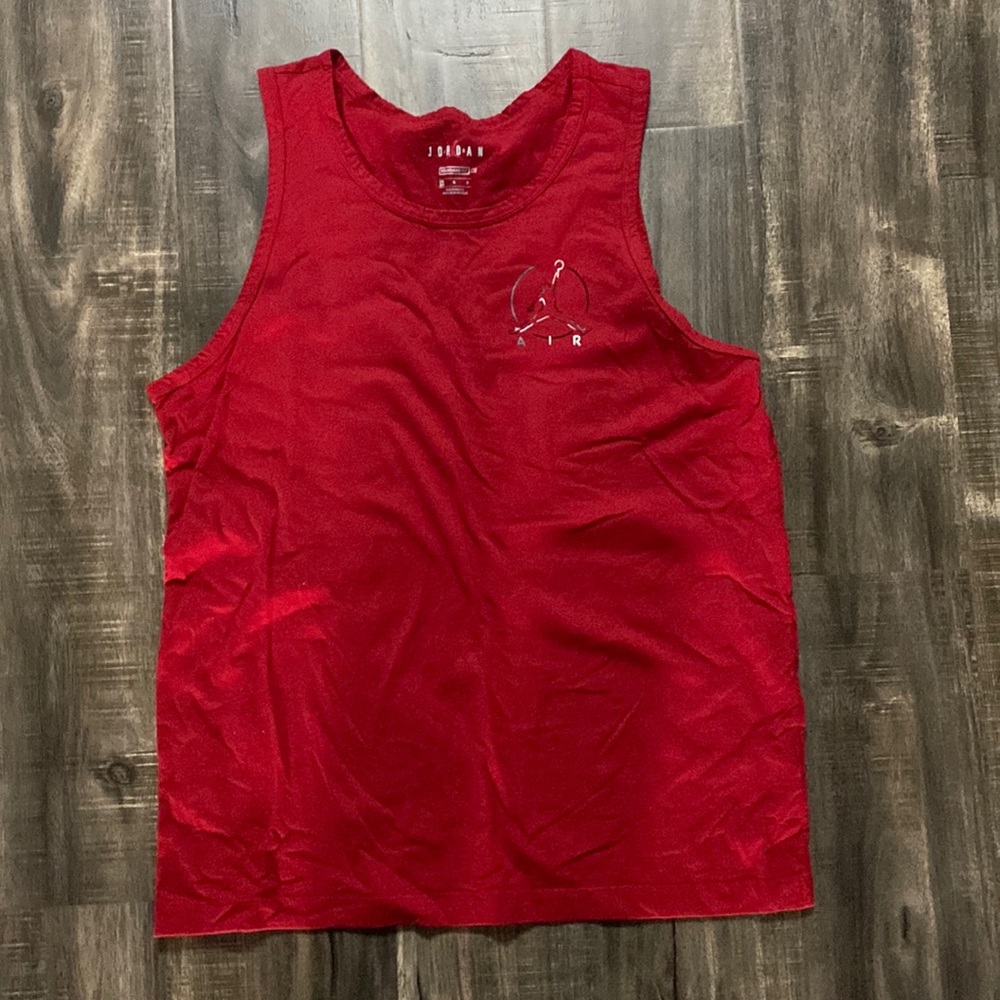 🏀 Air Jordan Red Tank Top - Like New!